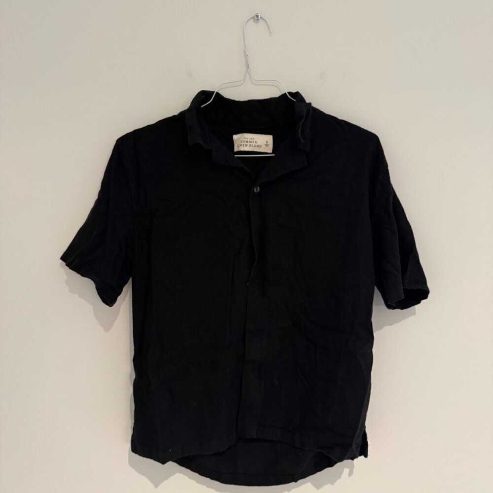Abercrombie & Fitch Button Down Linen Shirt Size Small Like New